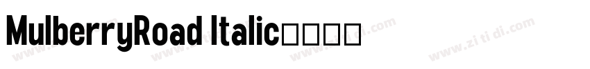MulberryRoad Italic字体转换